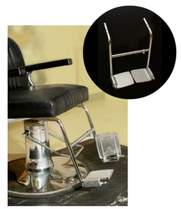 salon chair footrest for handicapped | rose pedals salon chair footrest